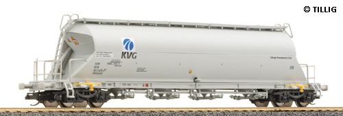 Silo car for coal dust powder ov KVG<br /><a href='images/pictures/Tillig/15496.jpg' target='_blank'>Full size image</a>